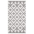thumbnail image 1 of SAFAVIEH Courtyard Wasif Geometric Indoor/Outdoor Area Rug, Ivory/Black, 2'7" x 5', 1 of 10