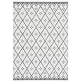 thumbnail image 1 of SAFAVIEH Courtyard Wasif Geometric Indoor/Outdoor Area Rug, Ivory/Black, 4' x 5'7", 1 of 7