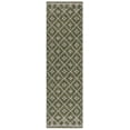 thumbnail image 1 of SAFAVIEH Courtyard Wasif Geometric Indoor/Outdoor Runner Rug, Green/Grey, 2'3" x 8', 1 of 10