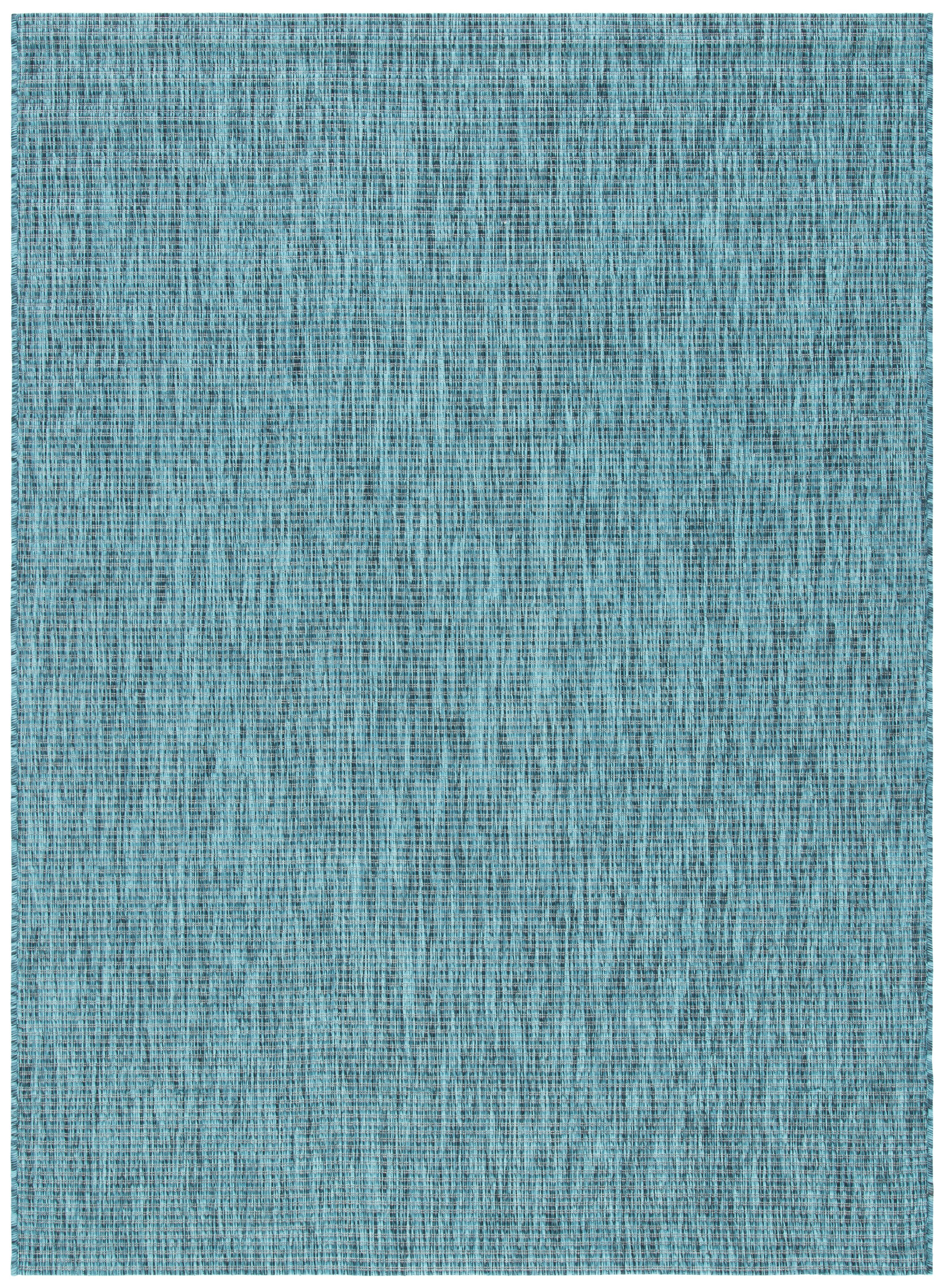 Contemporary Gray 5' x 7' Easy-Care Synthetic Area Rug