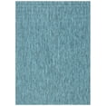 thumbnail image 1 of SAFAVIEH Courtyard Wayra Solid Indoor/Outdoor Area Rug, Grey/Aqua, 9' x 12', 1 of 8