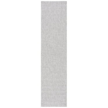 SAFAVIEH Courtyard Wayra Solid Indoor/Outdoor Area Rug, Ivory/Grey, 6'7" x 6'7" Square