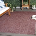 thumbnail image 1 of SAFAVIEH Courtyard Wayra Solid Indoor/Outdoor Area Rug, Red/Red, 5'5" x 7'7", 1 of 15