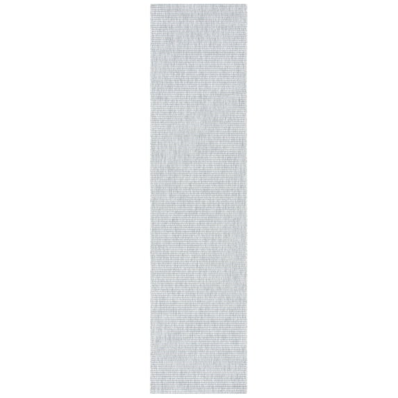 SAFAVIEH Courtyard Wayra Solid Indoor/Outdoor Runner Rug, Grey/Grey, 2'2" x 9'
