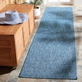 thumbnail image 1 of SAFAVIEH Courtyard Wayra Solid Indoor/Outdoor Runner Rug, Navy/Navy, 2'2" x 9', 1 of 6