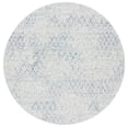 thumbnail image 1 of SAFAVIEH Courtyard Wilfreda Abstract Indoor/Outdoor Area Rug, Grey/Navy, 6'7" x 6'7" Round, 1 of 8