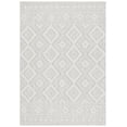 thumbnail image 1 of SAFAVIEH Courtyard Wyatt Geometric Indoor/Outdoor Area Rug, Ivory/Light Grey, 4' x 5'7", 1 of 12