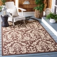 thumbnail image 1 of SAFAVIEH Courtyard Yvette Floral Indoor/Outdoor Area Rug, 2'7" x 5', Chocolate/Natural, 1 of 7