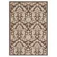 thumbnail image 1 of SAFAVIEH Courtyard Yvette Floral Indoor/Outdoor Area Rug, 5'3" x 7'7", Chocolate/Natural, 1 of 5