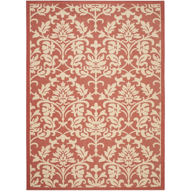 8' X 11' Aqua Damask Indoor Outdoor Area Rug 8' X 11' Aqua Damask Indoor Outdoor Area Rug