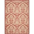 thumbnail image 1 of SAFAVIEH Courtyard Yvette Floral Indoor/Outdoor Area Rug, Red/Natural, 9' x 12', 1 of 10
