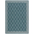 thumbnail image 1 of SAFAVIEH Courtyard Zavier Geometric Indoor/Outdoor Area Rug, Blue/Grey, 5'3" x 7'7", 1 of 9