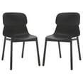 thumbnail image 1 of SAFAVIEH Couture Abbie Classic PP Solid Dining Side Chair, Black (Set of 2), 1 of 14