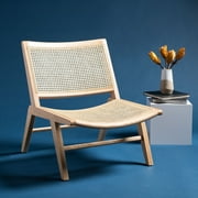 SAFAVIEH Couture Auckland Contemporary Rattan Solid Accent Chair, Natural
