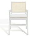 thumbnail image 1 of SAFAVIEH Couture Colette Contemporay Linen Solid Dining Armchair, White/Natural, 1 of 14