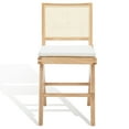 thumbnail image 1 of SAFAVIEH Couture Colette Square Mid Back Counter Stool, Natural, 1 of 14