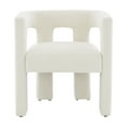 thumbnail image 1 of SAFAVIEH Couture Deandre Contemporary Boucle Solid Dining Chair, Ivory, 1 of 12