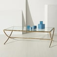 thumbnail image 1 of SAFAVIEH Couture Debbie Modern Metal Coffee Table, Brass, 1 of 10