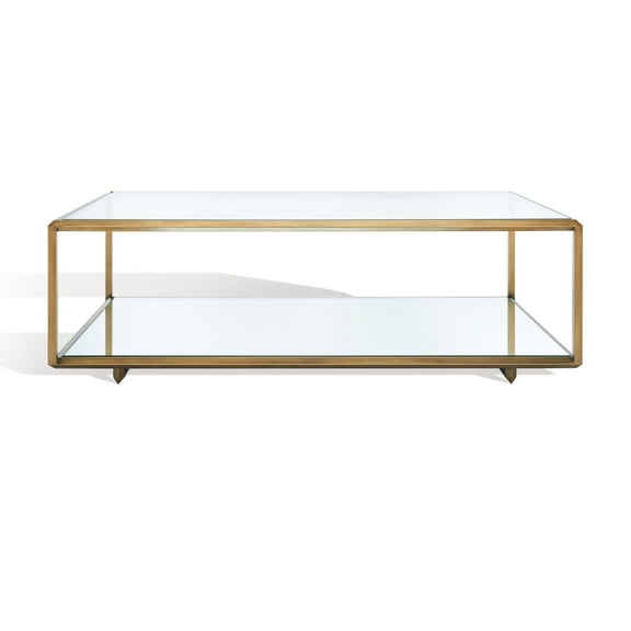 SAFAVIEH Couture Florabella Glam Mirrored Coffee Table, Bronze