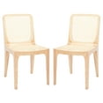 thumbnail image 1 of SAFAVIEH Couture Frank Natural Rattan Solid Dining Side Chair, Natural (Set of 2), 1 of 5