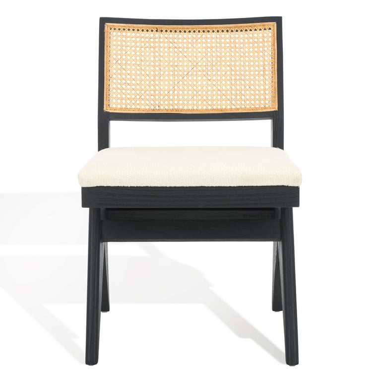 SAFAVIEH Couture Jaqueline Modern Boucle Solid Dining Side Chair Beige Black Walmart