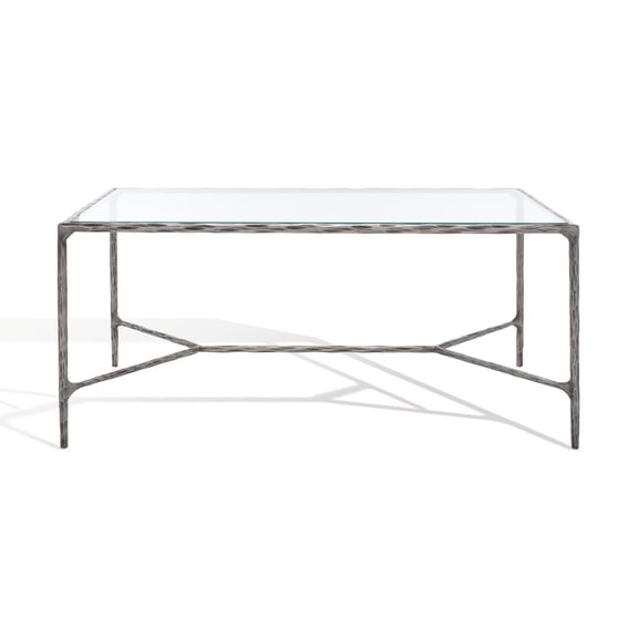 SAFAVIEH Couture Jessa Contemporary Metal Coffee Table, Silver