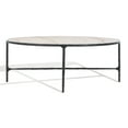 thumbnail image 1 of SAFAVIEH Couture Jessa Contemporary Oval Metal Coffee Table, Black/White, 1 of 11