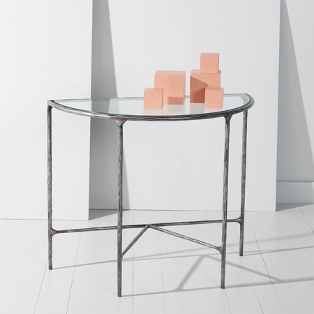 SAFAVIEH Couture Jessa Glam Metal Console Table, Silver