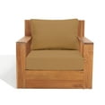 thumbnail image 1 of SAFAVIEH Couture Kauai Brazilian Teak Patio Armchair, Natural/Brown, 1 of 13
