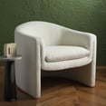 thumbnail image 1 of SAFAVIEH Couture Laylette Modern Boucle Solid Accent Chair, Ivory, 1 of 13