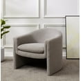 thumbnail image 1 of SAFAVIEH Couture Laylette Modern Boucle Solid Accent Chair, Light Grey, 1 of 7