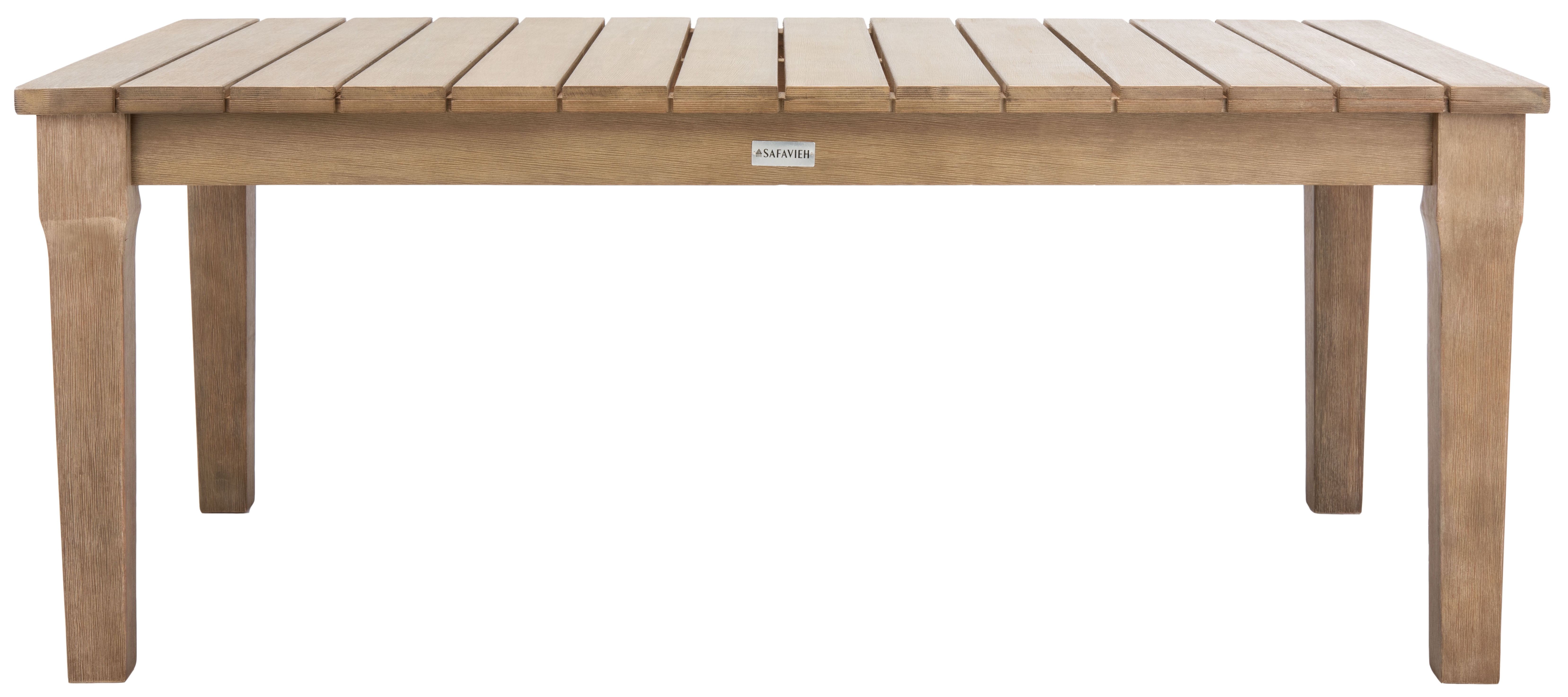 SAFAVIEH Couture Martinique Outdoor Patio Wood Coffee Table, Natural