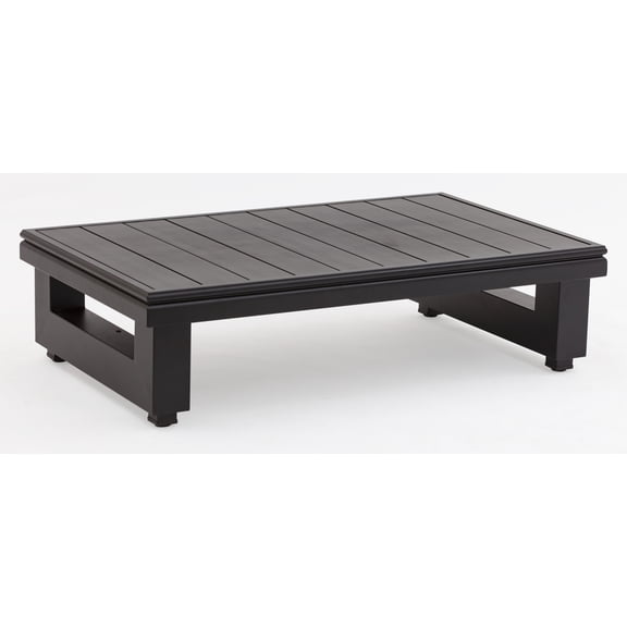 SAFAVIEH Couture Montford Outdoor Patio Aluminum Coffee Table, Black