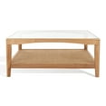 thumbnail image 1 of SAFAVIEH Couture Nicolella Contemporary Tempered Glass Coffee Table, Natural, 1 of 11