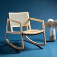 thumbnail image 1 of SAFAVIEH Couture Perth Coastal Solid Rattan Rocking Chair, Natural, 1 of 11