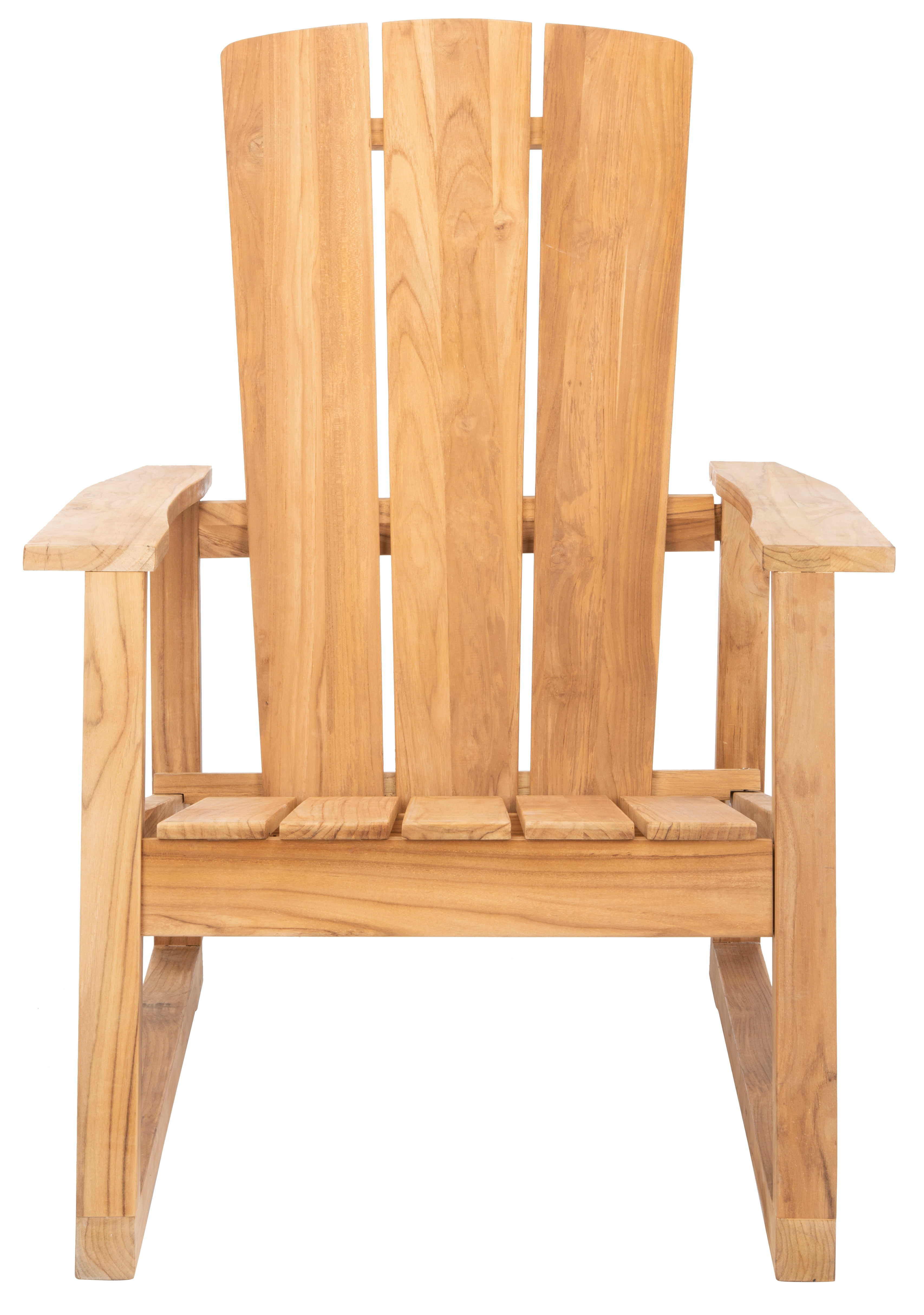 SAFAVIEH Couture San Juan Brazilian Teak Adirondack Chair, Natural
