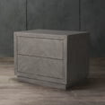 thumbnail image 1 of SAFAVIEH Couture Steve Contemporary Nightstand with 2 Drawers, Light Grey, 1 of 14