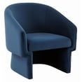 thumbnail image 1 of SAFAVIEH Couture Susie Contemporary Velvet Solid Accent Chair, Dark Grey, 1 of 5