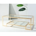 thumbnail image 1 of SAFAVIEH Couture Vivian Modern Metal Coffee Table, Gold, 1 of 10