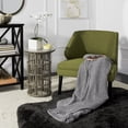 thumbnail image 1 of SAFAVIEH Cozy Knit Geometric Throw, 50" x 60", Medium Grey/Light Grey, 1 of 2