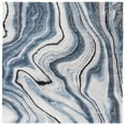 thumbnail image 1 of SAFAVIEH Craft Angjelko Abstract Area Rug, Blue/Grey, 6'7" x 6'7" Square, 1 of 7