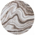 thumbnail image 1 of SAFAVIEH Craft Angjelko Abstract Area Rug, Gold/Grey, 5'3" x 5'3" Round, 1 of 8