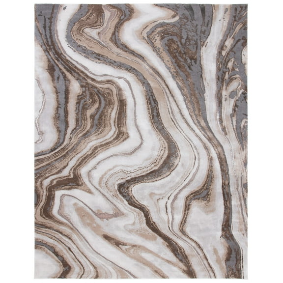 SAFAVIEH Craft Angjelko Abstract Area Rug, Gold/Grey, 8' x 10'