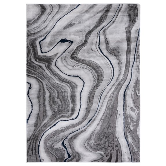 SAFAVIEH Craft Angjelko Abstract Area Rug, Grey/Blue, 2'3" x 4'