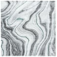 thumbnail image 1 of SAFAVIEH Craft Angjelko Abstract Area Rug, Grey/Green, 5'3" x 5'3" Square, 1 of 5
