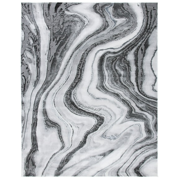 SAFAVIEH Craft Angjelko Abstract Area Rug, Grey/Silver, 12' x 15'