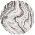 thumbnail image 1 of SAFAVIEH Craft Angjelko Abstract Area Rug, Grey/Silver, 4' x 4' Round, 1 of 6