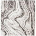 thumbnail image 1 of SAFAVIEH Craft Angjelko Abstract Area Rug, Grey/Silver, 5'3" x 5'3" Square, 1 of 7