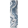thumbnail image 1 of SAFAVIEH Craft Angjelko Abstract Runner Rug, Blue/Grey, 2'3" x 6', 1 of 7