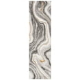 thumbnail image 1 of SAFAVIEH Craft Angjelko Abstract Runner Rug, Grey/Gold, 2'3" x 20', 1 of 6